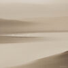 Closeup of a Neutral Minimalist Abstract Landscape Wall Art Earthy Tones