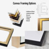 Framing Options for Float Frame Canvas Prints