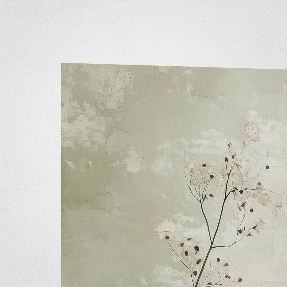 Closeup of botanical wall art print