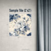 Classic Blue Peony Toile Wallpaper - Peel and Stick Removable Wallpaper with Fresh French Country Floral Pattern