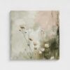 Dreamy Pink Blooms Botanical Print - Serene Floral Wall Art - Modern Farmhouse Decor - Stretched Canvas