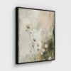 Dreamy Pink Blooms Botanical Print - Serene Floral Wall Art - Modern Farmhouse Decor - Black Float Frame Canvas